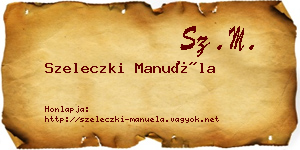 Szeleczki Manuéla névjegykártya